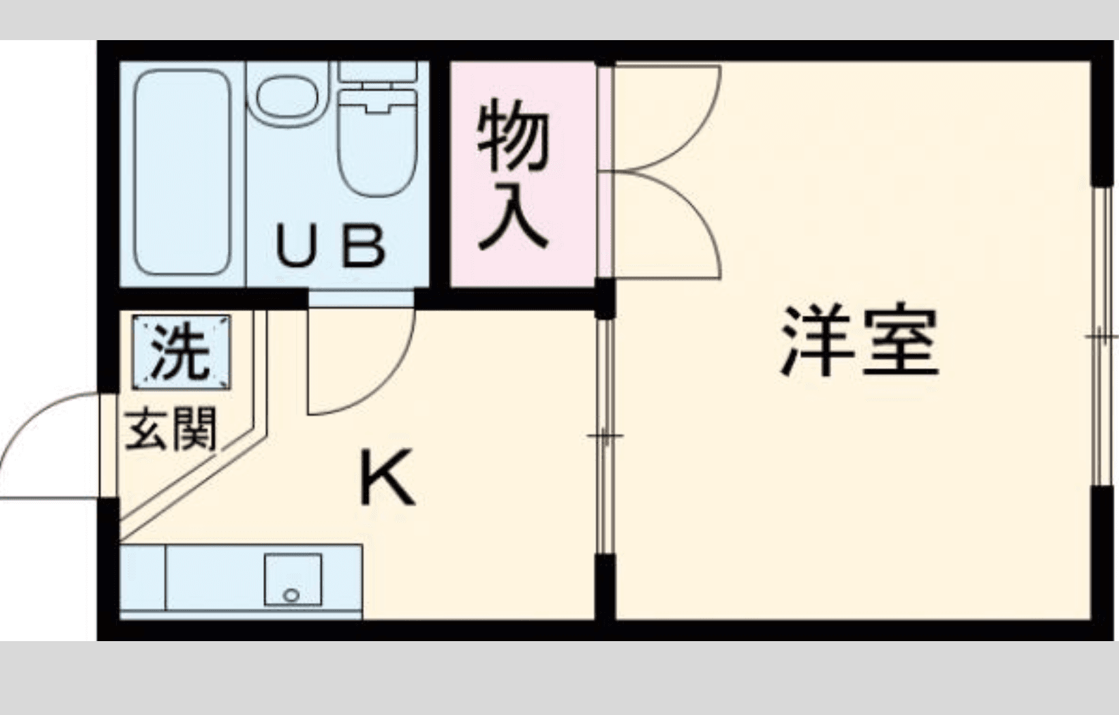 Rental House in 世田谷区, Tokyo — Hilltop Heights - Room 107, 1F 1K 18.63m², ¥64,000/mo, Setagaya Tokyo