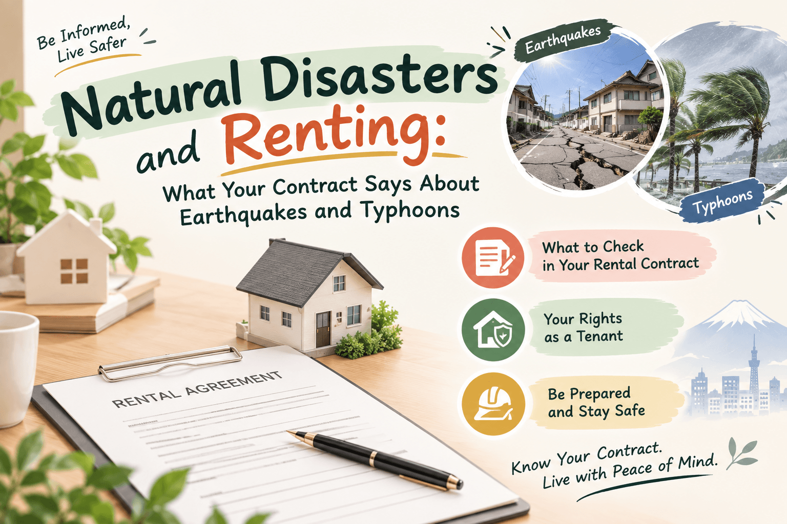 Natural Disasters and Renting: What Your Contract Says About Earthquakes and Typhoons