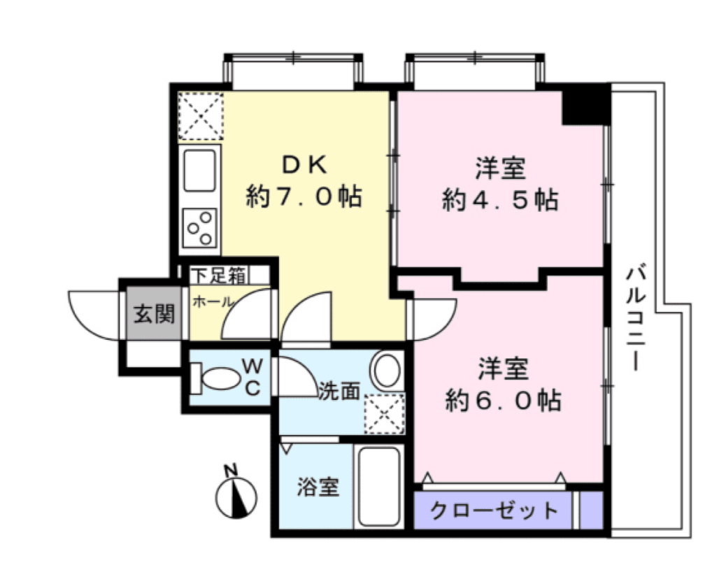 Buy in Shinjuku-ku, Tokyo — Lions Mansion Nishi-Waseda 101 – Dijual / SOHO Optimal | 2DK / 37.15㎡ — photo 2