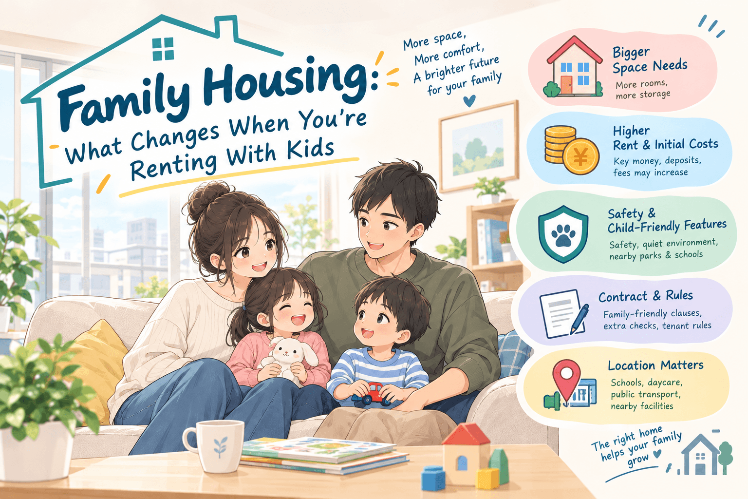 Family Housing: What Changes When You're Renting With Kids
