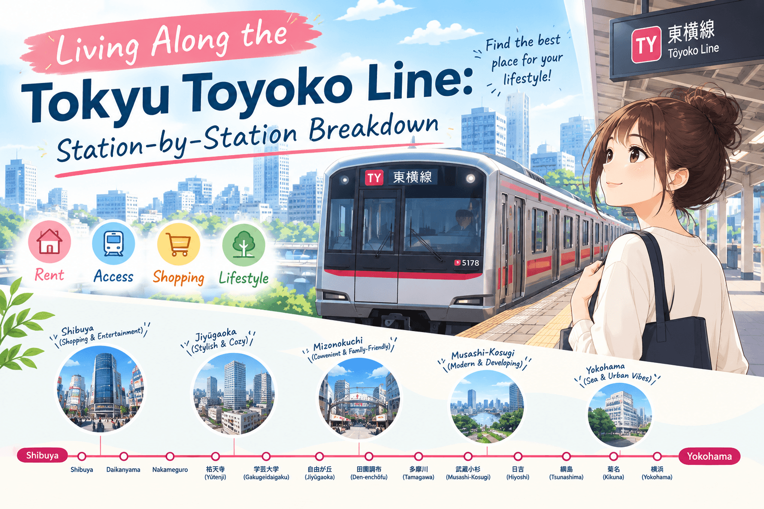Living Along the Tokyu Toyoko Line: Station-by-Station Breakdown