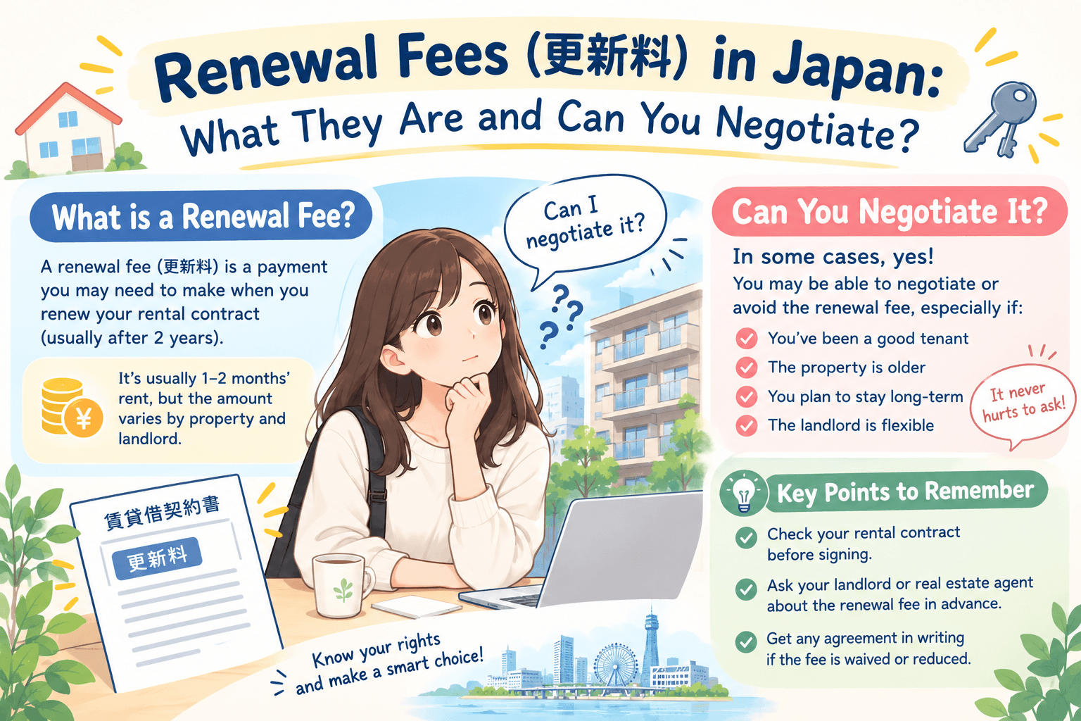Renewal Fees (更新料) in Japan: What They Are and Can You Negotiate?