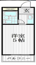 Rental House in Nakano, Tokyo — Pearl City Nakano Silid 105 — photo 3