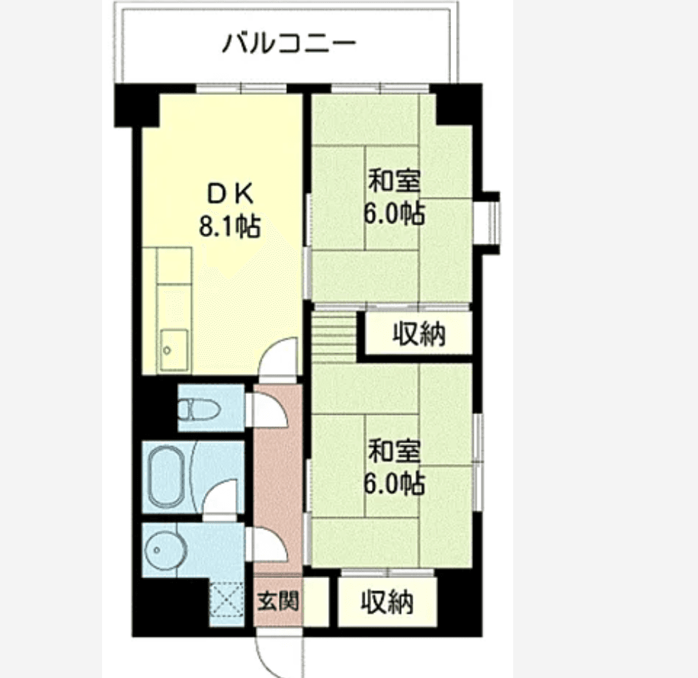 Rental House in Edogawa, Tokyo — Forks Koiwa - 5F 2DK 47m², ¥83,000/mo, Edogawa Tokyo